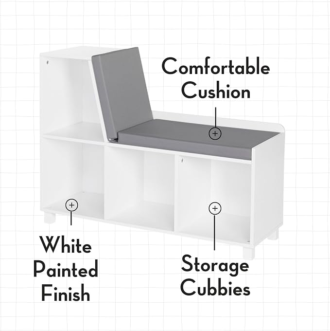 Pure White With Turquoise Bins