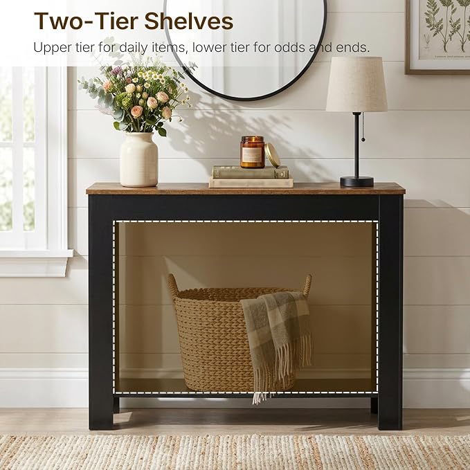 Black + Rustic Brown