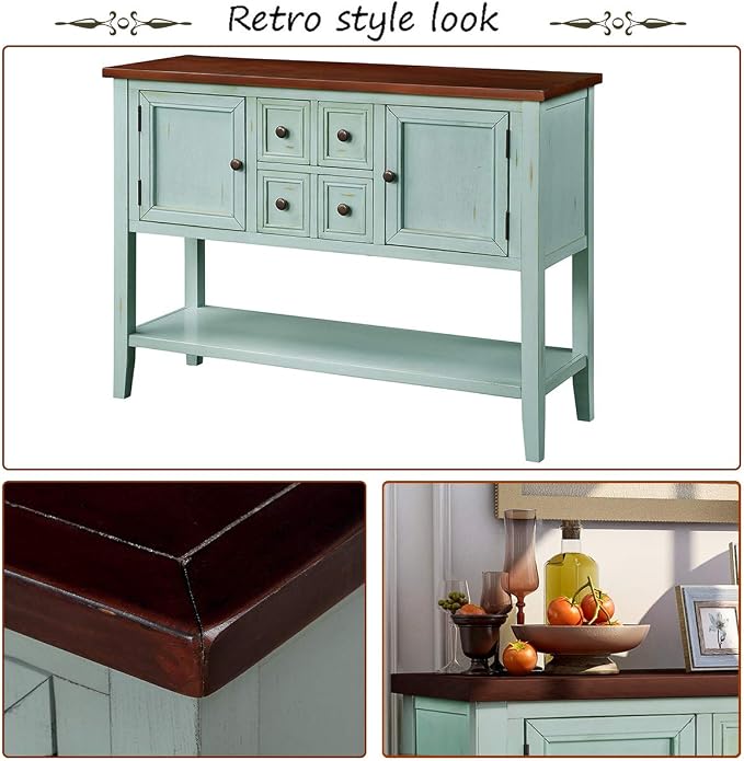 Antique Navy + Wood