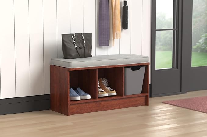 Dark Cherry With Gray Cushion