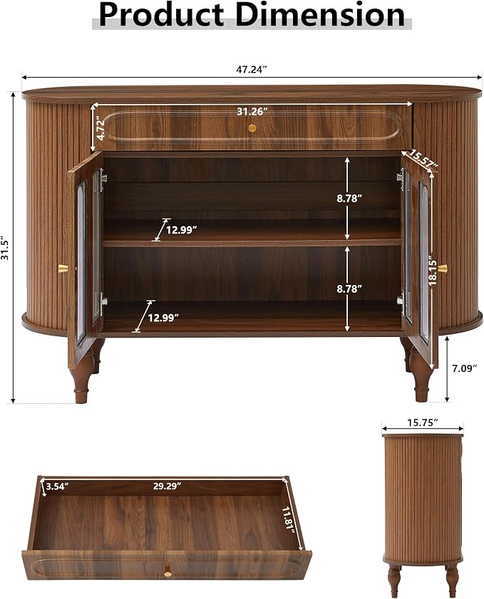 47'' Walnut