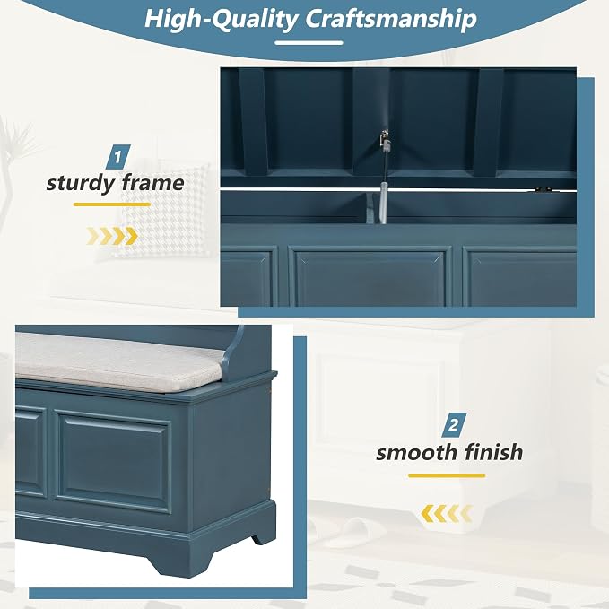 Antique Navy and Beige