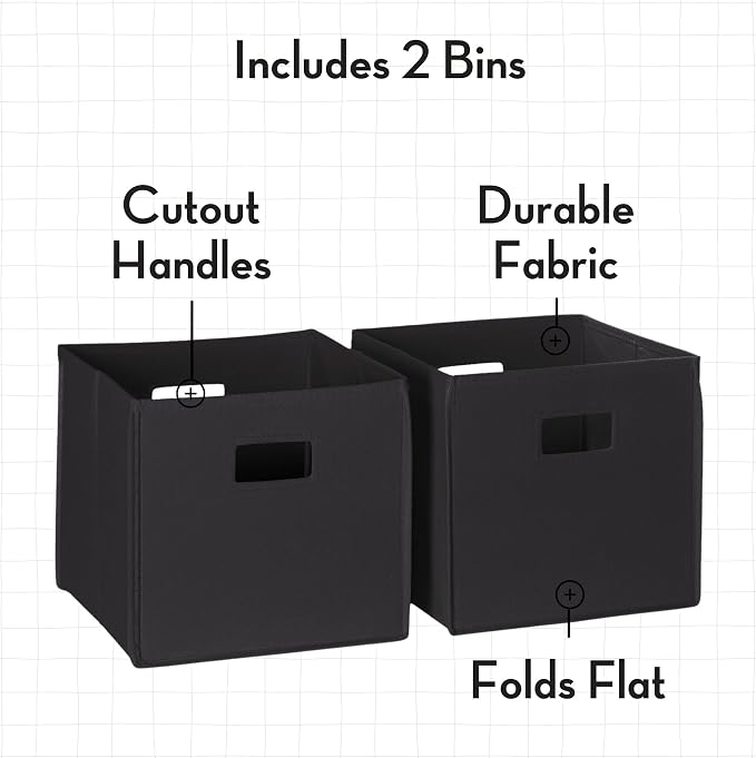 White With 2 Black Bins