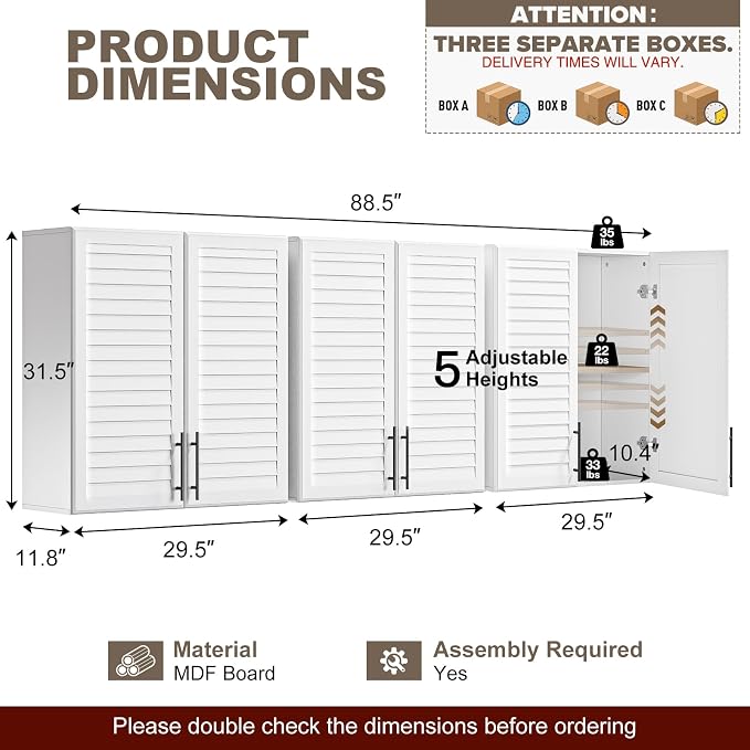 White Louvered