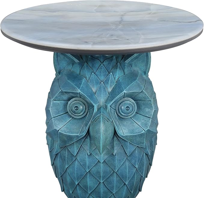 15 Owl - Geometric Teal