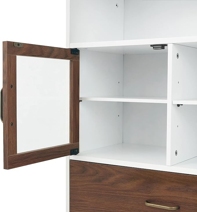 White/Natural Wood