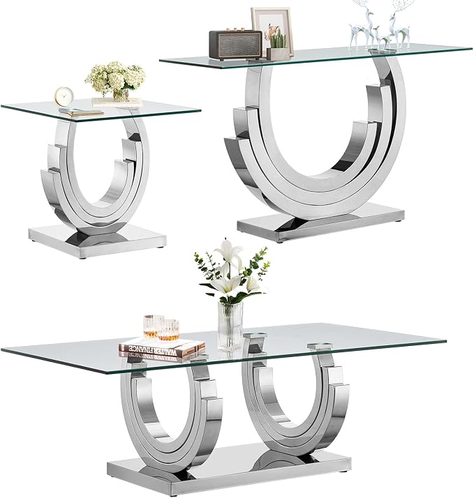 Silver-coffee+console+end