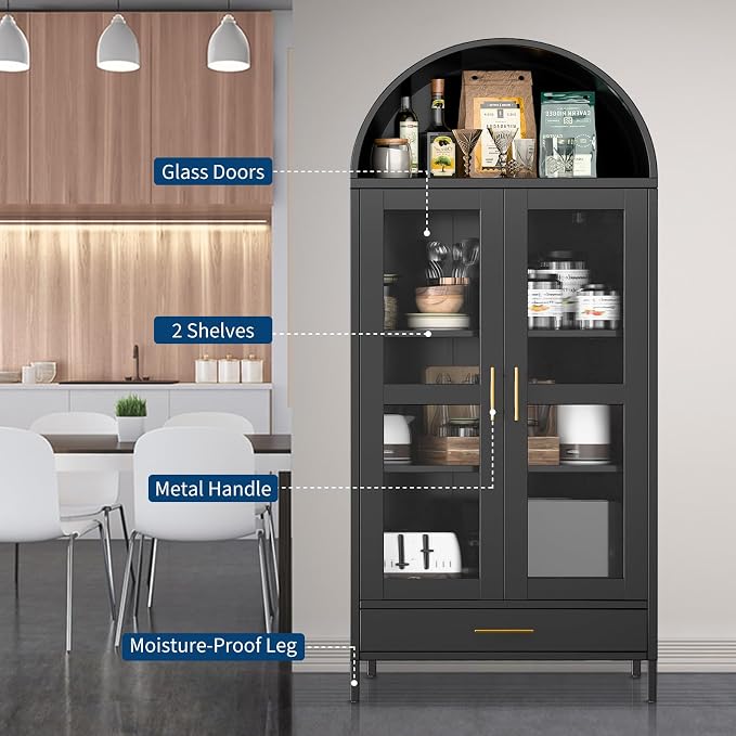 Black With Drawers