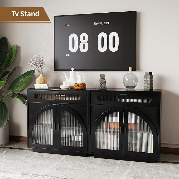 Sideboard W/Drawers_black
