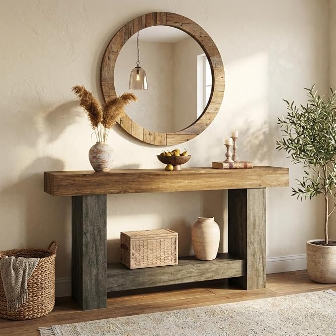 Rustic Brown and Grey