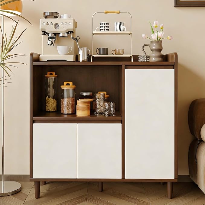 Walnut + White