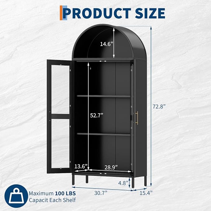 Black-full Glass Doors