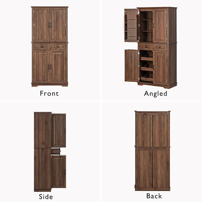 Brown (With 3 Pull Out Shelves)