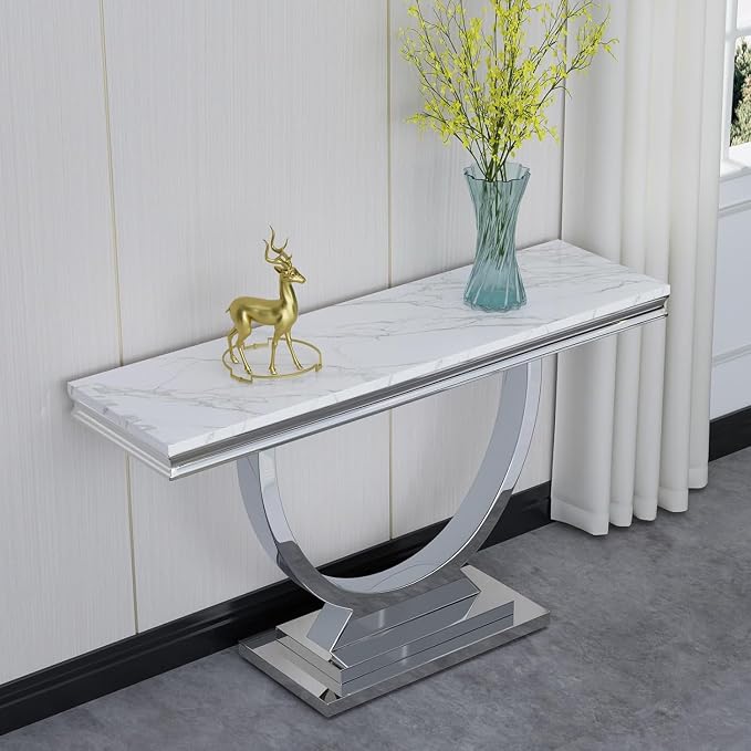 Coffee Table,white&gold