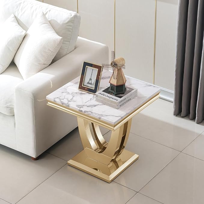 End Table - White Gold