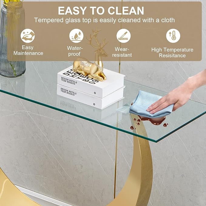 Gold-console Table