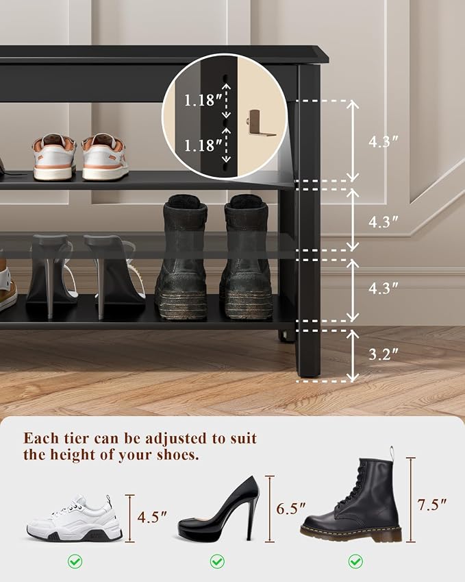 Black-3 Tier(wood)