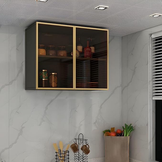 Gray Black Frame-brown Glass