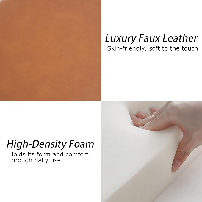 Faux Leather-camel Brown