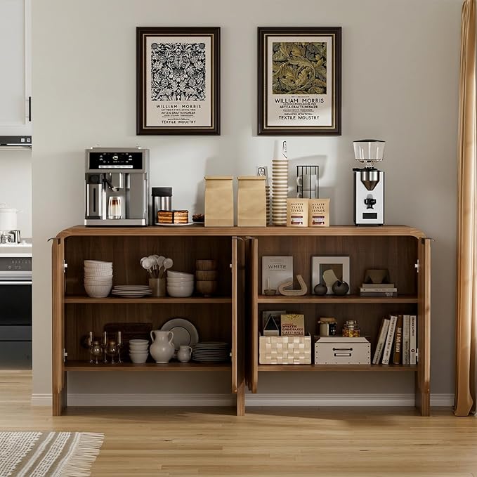 Walnut-4 Door-buffet