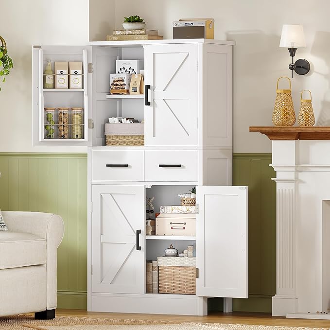 White Doors Shelves