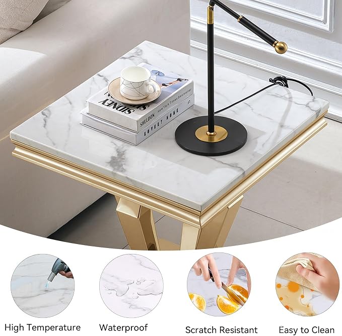 White Gold-end Table