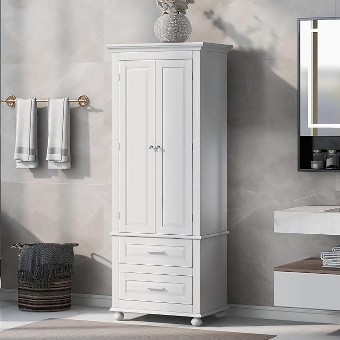 White 2 Drawers