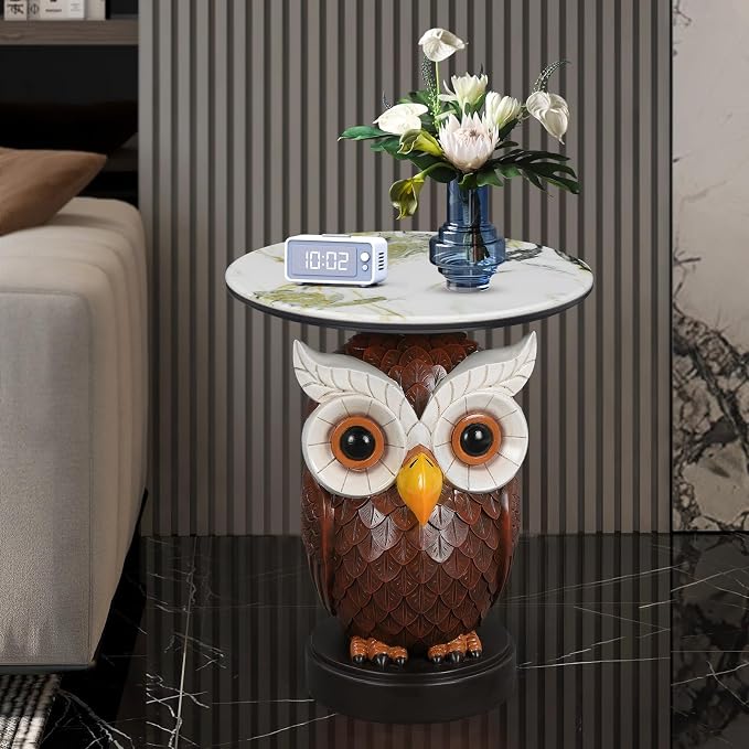 Owl - Realistic Brown & White