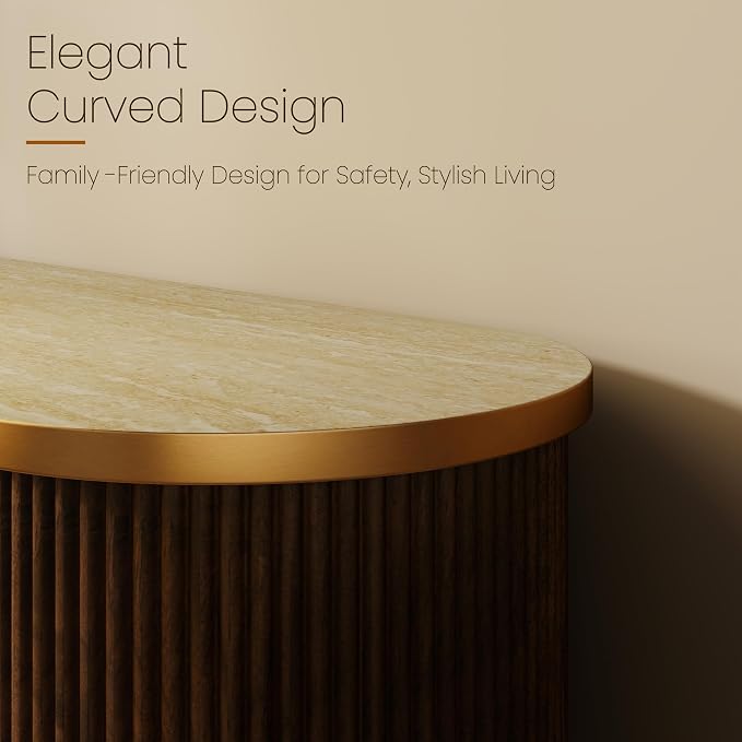 Walnut With Gold Trim
