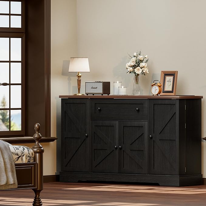 Black/Wood