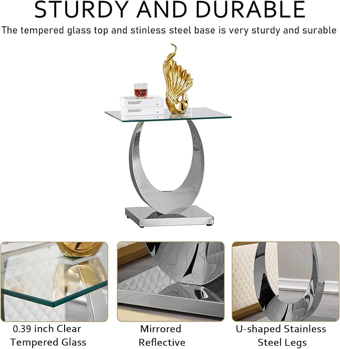 Silver End Table
