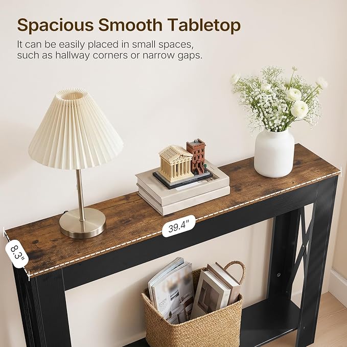 Black + Rustic Brown