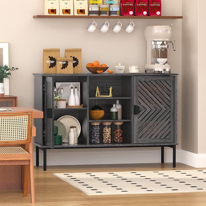 Dark Grey-2 Doors & 3 Shelves