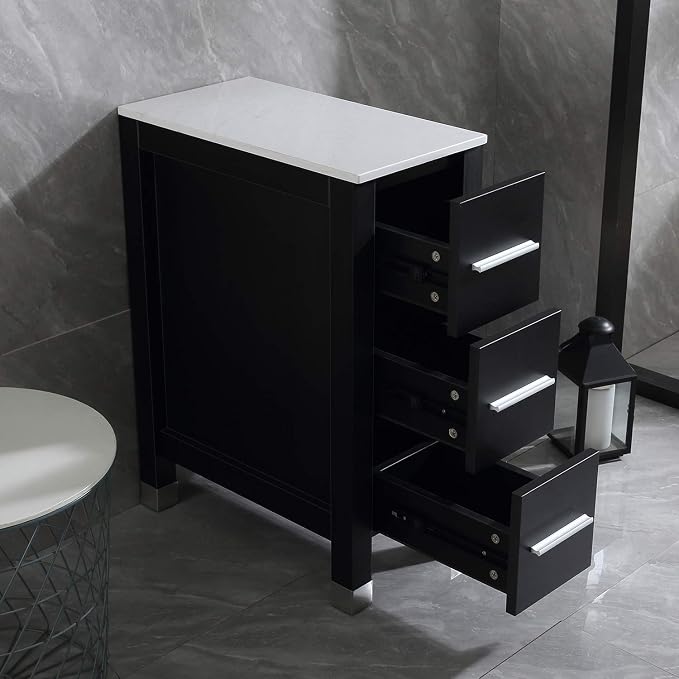 Black Cabinet & Ceramic Top