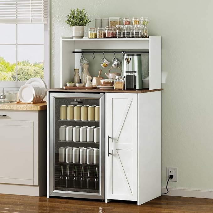 Mini Fridge Cabinet-white