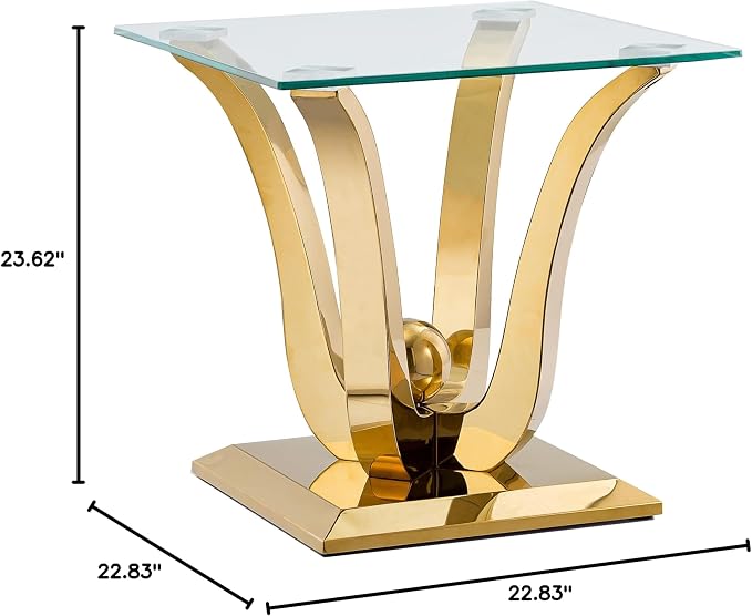 Gold End Table