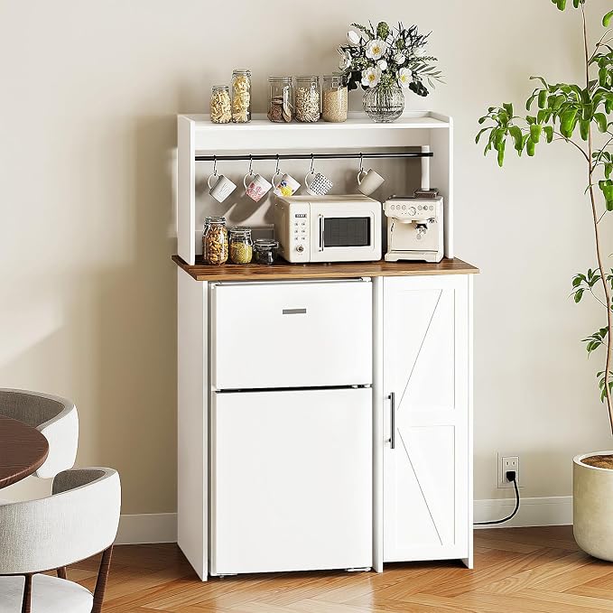 Mini Fridge Cabinet-white