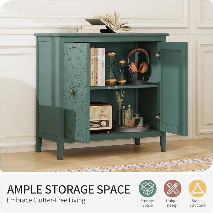 Green Accent Cabinet