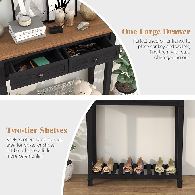 Black-2 Drawers