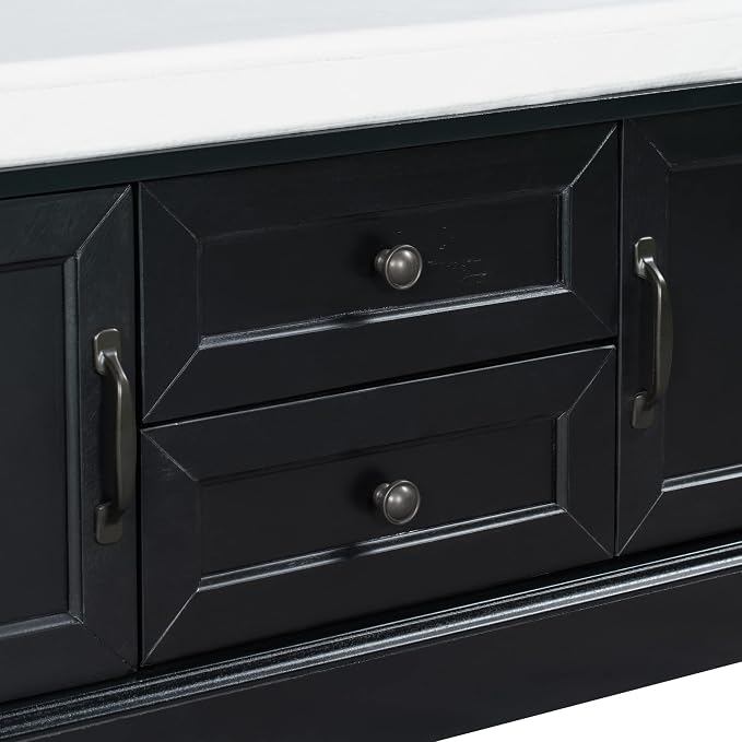 Black-storage Bench 5col