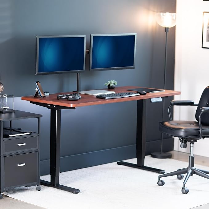 Dark Walnut Top / Black Frame