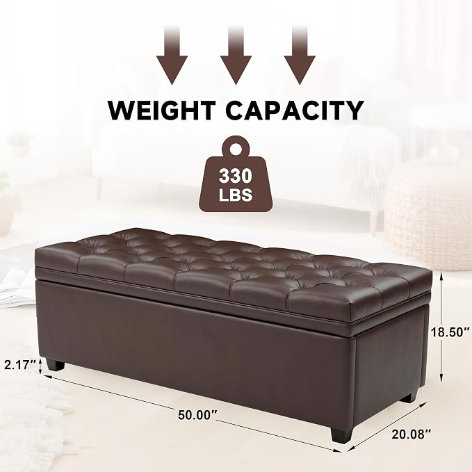 Faux Leather Dark Brown
