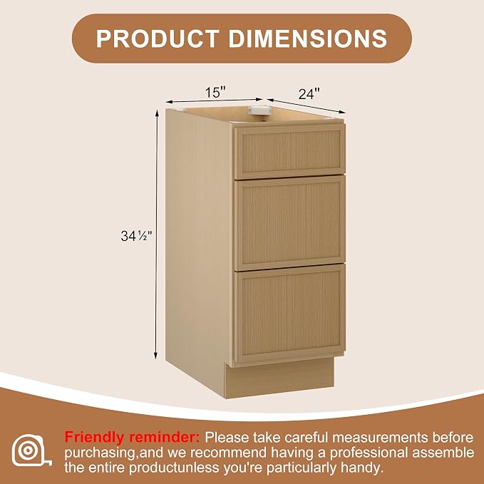Natural With 3drawers