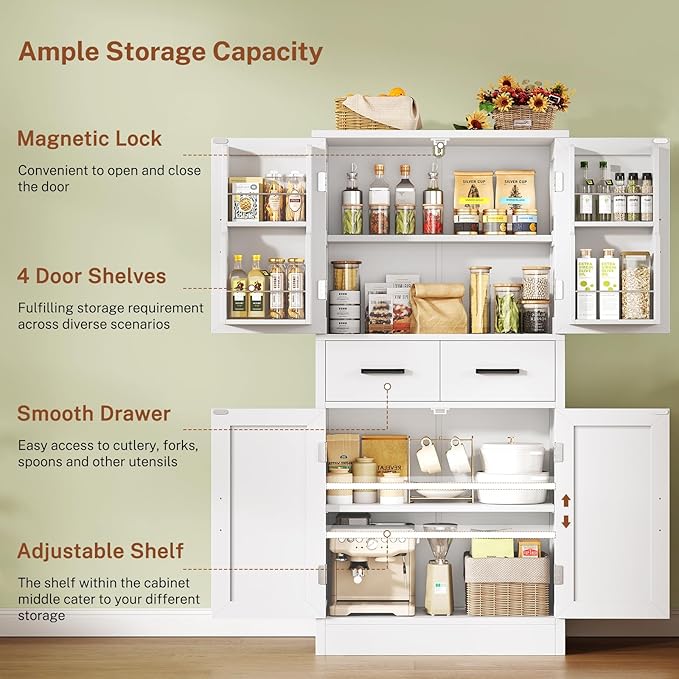 White Doors Shelves