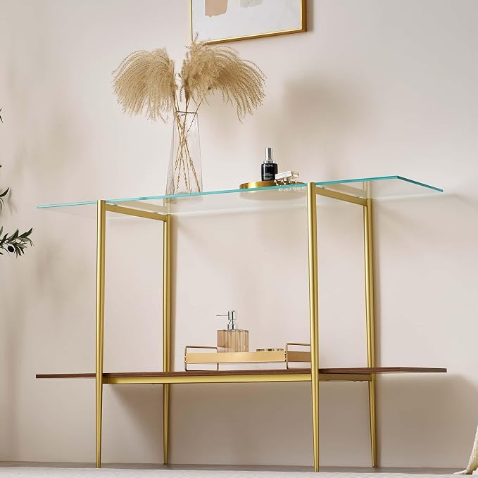 Clear & Walnut
