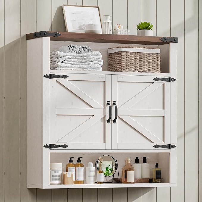 Rustic White and Brown
