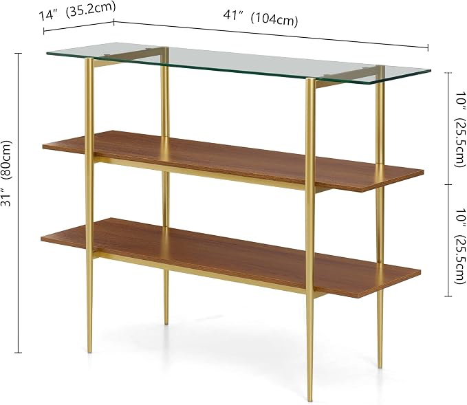 Clear & Walnut