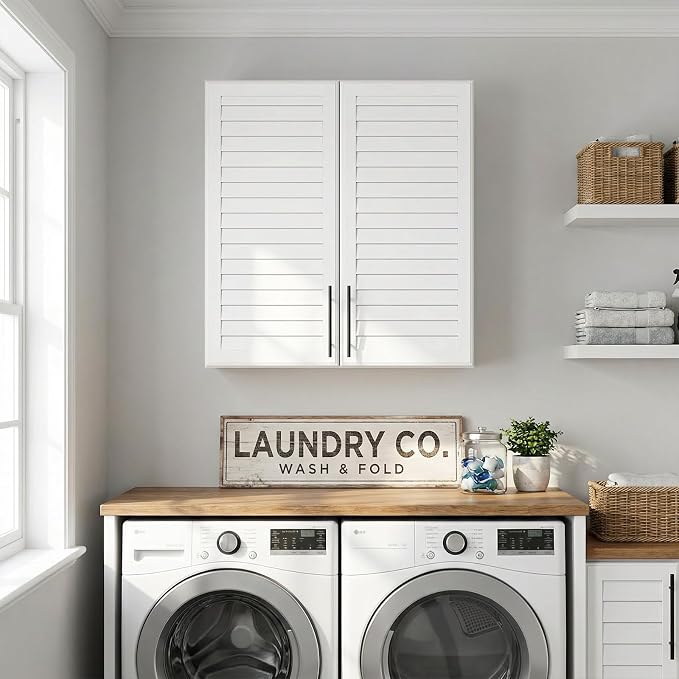 White Louvered