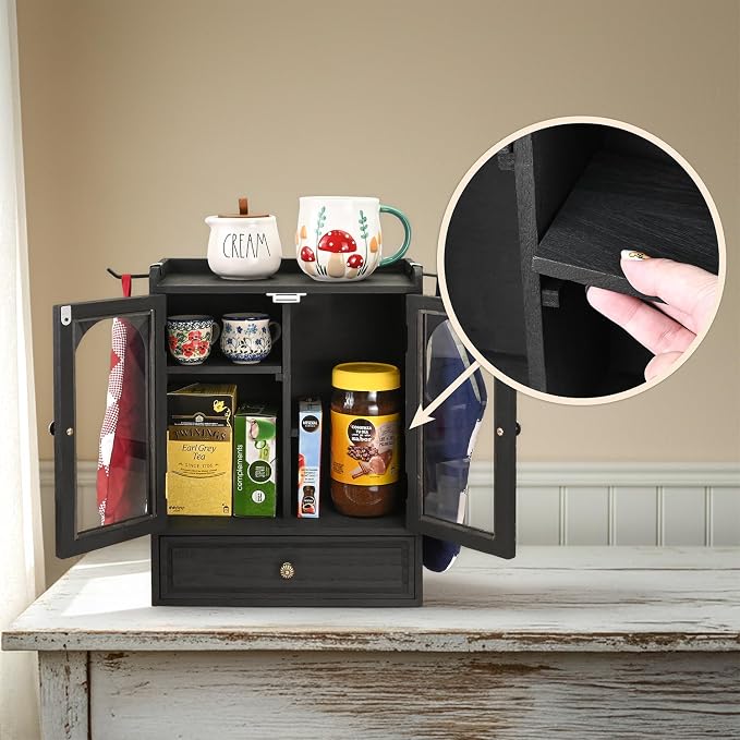 Black With Drawer