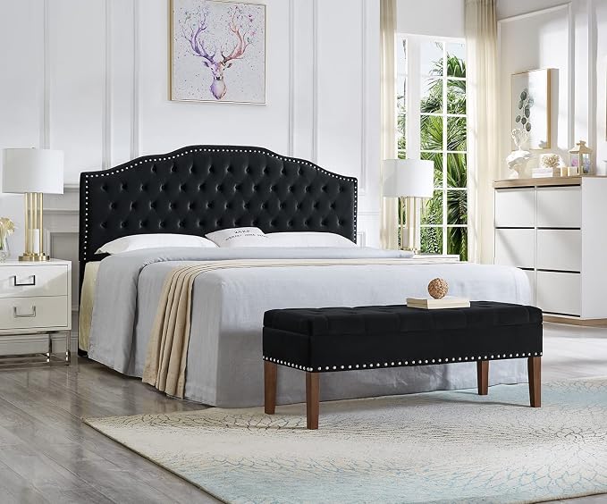 Black Storage Bench